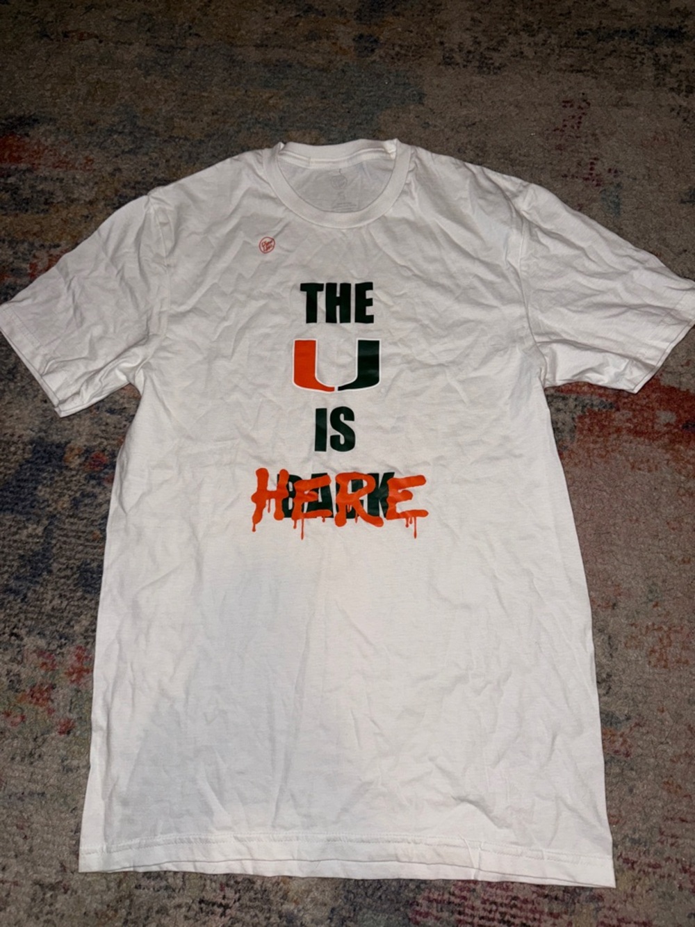 Miami Hurricanes Dyme Lyfe ‘The U Is Here' Graphic Tee